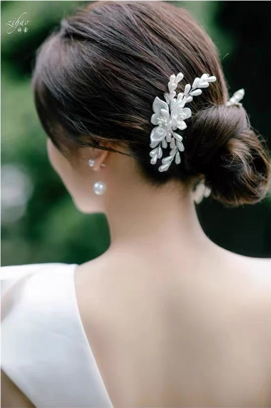 Pearl Crafted Floral Bridal Hairpieces