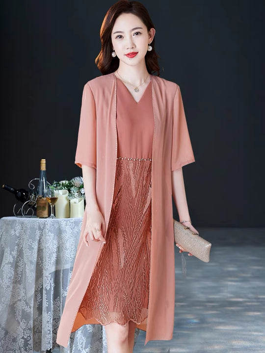 MARLA DRESS Chic Peach Mother of the Bride/Groom Dress
