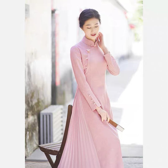 ELIZABETH DRESS Blush Pink Mother of the Bride/Groom Dress for Asian Ceremony